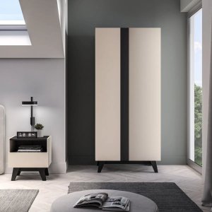 Szafa FRESHION 01 2D kaszmirowa/czarna ML MEBLE 8