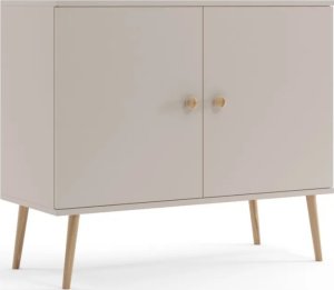 Komoda LEBEL z drzwiczkami 100cm kaszmirowa MELIMEBLE 1