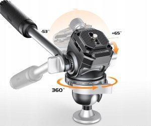 Głowica Panoramiczna Video 360s Olejowa 1/4" 3/8" 5kg Arca Swiss / Ulanzi Eh09 4