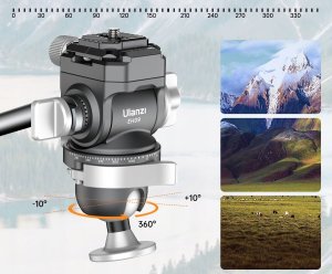 Głowica Panoramiczna Video 360s Olejowa 1/4" 3/8" 5kg Arca Swiss / Ulanzi Eh09 9