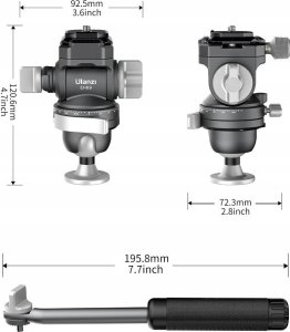 Głowica Panoramiczna Video 360s Olejowa 1/4" 3/8" 5kg Arca Swiss / Ulanzi Eh09 10