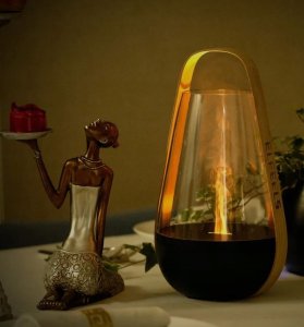 Nawilżacz Powietrza Dyfuzyjny Aromaterapia Dyfuzor Ogień Płomień Eleeels S5 4