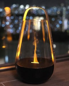 Nawilżacz Powietrza Dyfuzyjny Aromaterapia Dyfuzor Ogień Płomień Eleeels S5 10