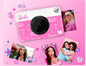 Aparat Natychmiastowy 5mp + Wkład Papier 5szt. Różowy / Barbie Kodak Printomatic 7