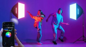 Zestaw Oświetleniowy 2x Softbox 60cm / Statyw 210cm / 90 Żarówka Rgb Bluetooth / Nk800 11