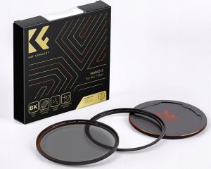 Zestaw 3w1 Filtr Polaryzacyjny Cpl Pierścień Magnetyczny Dekielek K&f 67 Mm / Sku.1705 7