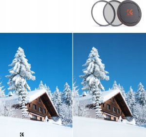 Zestaw 3w1 Filtr Polaryzacyjny Cpl Pierścień Magnetyczny Dekielek K&f 67 Mm / Sku.1705 9