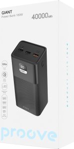 Powerbank PROOVE Mocny Powerbank Podróżny 40000mah 100w 3x Usb Usb-a 1x Usb-c Type-c Proove / Giant 7