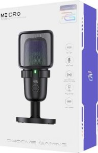 Mikrofon Pojemnościowy Gamingowy Studyjny 24bit 96khz Na Usb-c Rgb Statyw / Gmmc00022401 / Micro 4