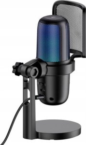 Mikrofon Pojemnościowy Gamingowy Studyjny 24bit 96khz Na Usb-c Rgb Statyw / Gmmc00022401 / Micro 10