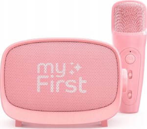 Głośnik Mikrofon Zestaw 2w1 Karaoke Na Bluetooth Aux Microsd Dla Dziecka / Myfirst Voice 2/ Różowy 3