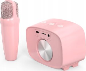 Głośnik Mikrofon Zestaw 2w1 Karaoke Na Bluetooth Aux Microsd Dla Dziecka / Myfirst Voice 2/ Różowy 4