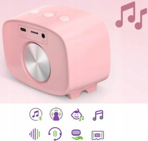 Głośnik Mikrofon Zestaw 2w1 Karaoke Na Bluetooth Aux Microsd Dla Dziecka / Myfirst Voice 2/ Różowy 10