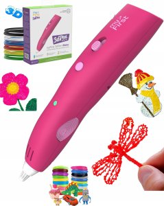 Długopis 3d 3 D Pen Różowy Myfirst Długopis Dla Dzieci Zestaw + Wkłady / Różowy 1