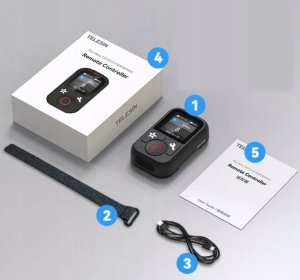 Pilot Bezprzewodowy Bt Do Gopro Hero 13 12 11 10 9 8 Black Max Telesin Ip54 / S5-rmt-01-tgp / T13 8