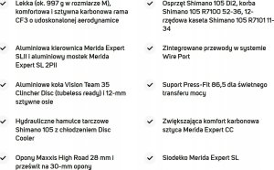 Merida Rower szosowy Merida SCULTURA 5000 L(52) METALLIC BLACK(GUNMETAL GREY) one size 9