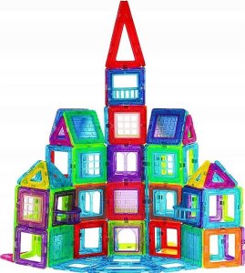 Klocki Magnetyczne Konstrukcyjne Duże Panele 3D 3