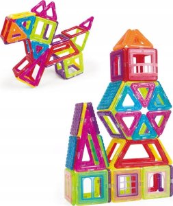Klocki Magnetyczne Konstrukcyjne Duże Panele 3D 8