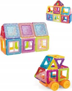 Klocki Magnetyczne Konstrukcyjne Duże Panele 3D 9