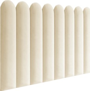 Panel tapicerowany płotek zaokrąglony 90x30 Magic Velvet 2250 (Śmietankowy) 90x30 3