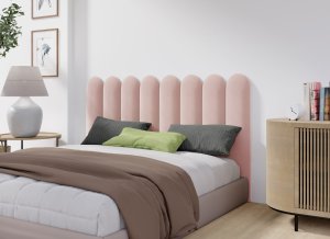 Ravio Panel tapicerowany płotek zaokrąglony 60x30 Magic Velvet 2253 (Pudrowy róż) 60x30 2