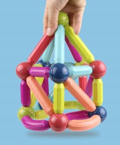 Klocki Magnetyczne Magnetic Sticks Edukacja 120 El 7