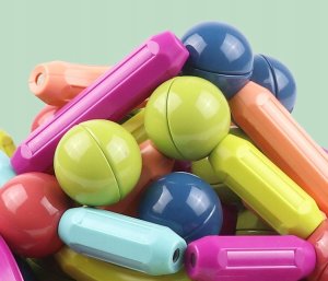 Klocki Magnetyczne Magnetic Sticks Edukacja 120 El 8