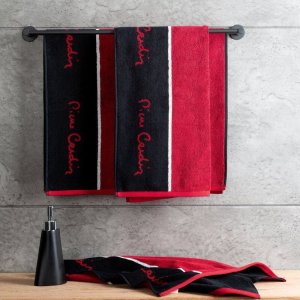 Eurofirany Ręcznik bawełniany z kolekcji Pierre Cardin 50X90 czerwony 4