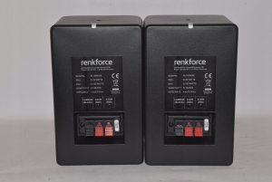 Reolhøjttaler Renkforce RL100W BK 100 W Sort 1 pair 2