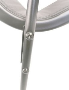 Krzesło ogrodowe metalowe nowoczesne składane MINORKA szary 6