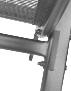 Krzesło ogrodowe metalowe nowoczesne składane MINORKA szary 7