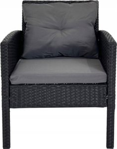 Zestaw Mebli Ogrodowych Technorattan Capri PRO 6cz. CZARNY 7os. 6