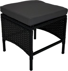 Zestaw Mebli Ogrodowych Technorattan Capri PRO 6cz. CZARNY 7os. 7