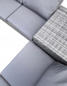 kontrast Zestaw mebli ogrodowych technorattan COMO 4cz. taupe 4os. 11