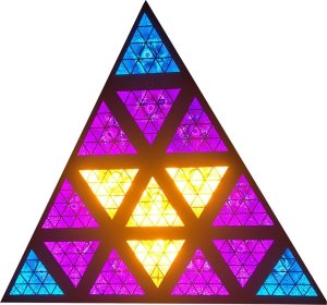 LIGHT4ME TRIANGIS efekt świetlny LED 64x2W RGBA oświetlenie klubowe dyskotekowe DJ na imprezę 4