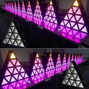 LIGHT4ME TRIANGIS efekt świetlny LED 64x2W RGBA oświetlenie klubowe dyskotekowe DJ na imprezę 6