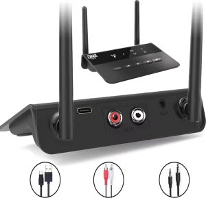 DNA HTVR odbiornik nadajnik Bluetooth 5.0 adapter USB-C cinch RCA AUX 5