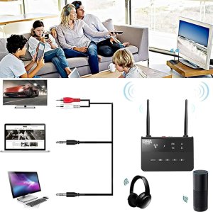 DNA HTVR odbiornik nadajnik Bluetooth 5.0 adapter USB-C cinch RCA AUX 6