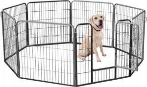 Duży Metalowy Kojec Klatka Zagroda DLA PSA PSÓW ZWIERZĄT XXXL 8 PANELI 5