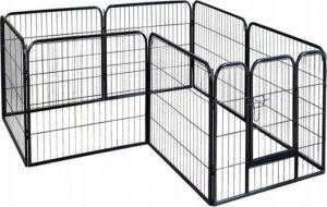 Duży Metalowy Kojec Klatka Zagroda DLA PSA PSÓW ZWIERZĄT XXXL 8 PANELI 6