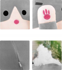 Długi Kotek Maskotka Pluszak Poduszka Duży Kot Xxl 10