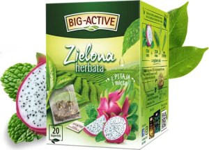 Herbata zielona pitaja z miętą Big-Active 20 torebek 1