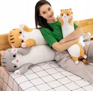Maskotka Kot Duży Długi Kotek Pluszak 70Cm Xxl 3