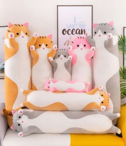 Maskotka Kot Duży Długi Kotek Pluszak 70Cm Xxl 9