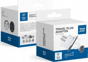 BLUE STAR adapter podróżny GO TO USA (Type A) 10A biały 5