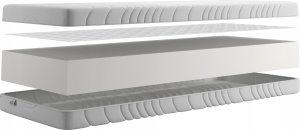 Materac piankowy Comfort 120x200 16cm | Dwustronny H3/H3 | Pikowany pokrowiec | 3