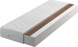 Materac piankowy Comfort + Kokos 140x190 16cm | Mata Kokosowa | Dwustronny H3/H4 | Pikowany pokrowiec | 1
