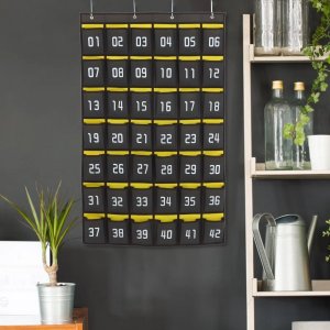 Organizer na telefony 42 kieszonki - wieszak na smartfony do szkoły biura 12