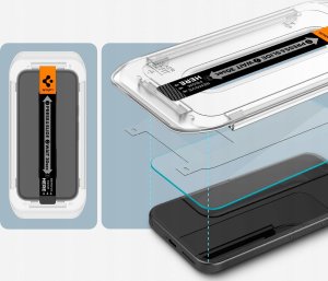SZKŁO HARTOWANE SPIGEN GLAS.TR ”EZ FIT” 2-PACK GOOGLE PIXEL 9A CLEAR 11