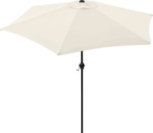 Bauerkraft Składany parasol ogrodowy balkonowy regulowany 210 cm beżowy 3